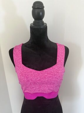 FP Movement by Free People Purple Pink Heather Seamless Sports Bralette